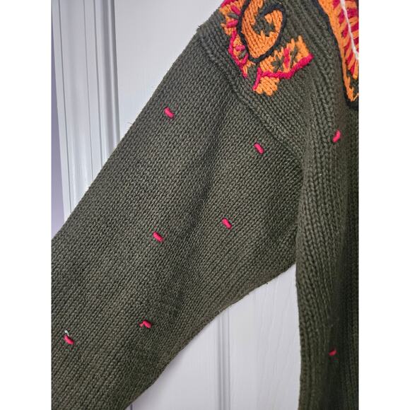 Vintage 80s Autograph Women's Sweater Fall Grandma Grandmacore Costume Size L - Picture 7 of 14